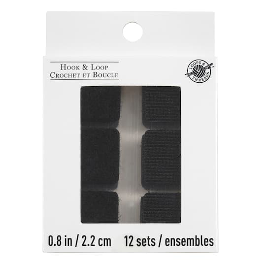 Black Hook & Loop Squares by Loops & Threads®